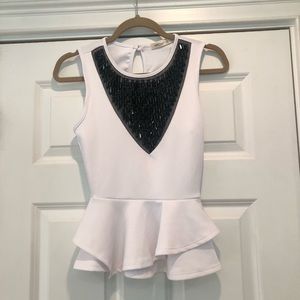 White peplum shirt